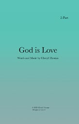 God is Love Two-Part choral sheet music cover